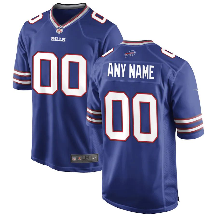 Men Buffalo Bills Nike Royal Custom Game NFL Jersey